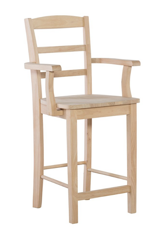 Madrid Counter Stool w/ Arms - 24"