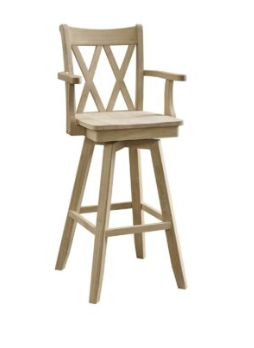 XX Swivel Bar Stool w/ Arms - 30"