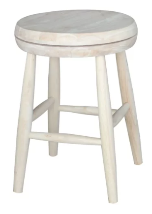 Scoop Seat Swivel Dining Stool - 18"