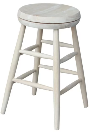 Scoop Seat Swivel Counter Stool - 24"