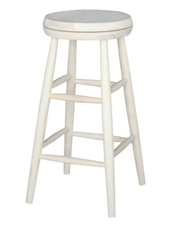 Scoop Seat Swivel Bar Stool - 30"