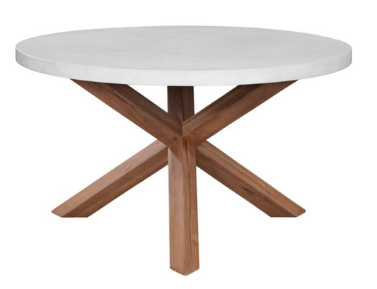 Shenandoah Outdoor Round Dining Table - 'White'