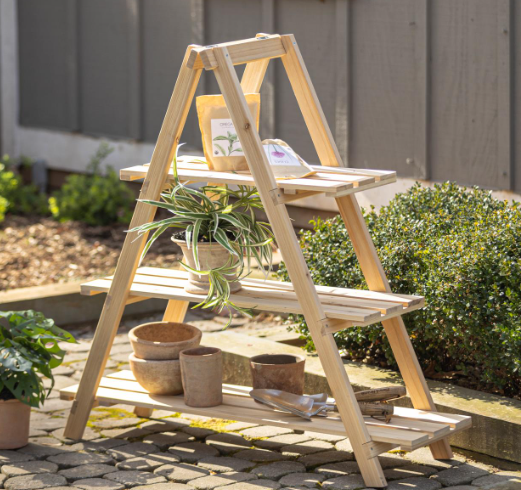 3-Tier Outdoor Planter Shelves