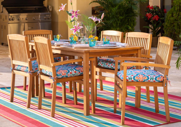 Teak Outdoor 7Pc Dining Set