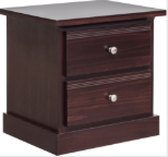 Decora 2-Drawer Mini Nightstand