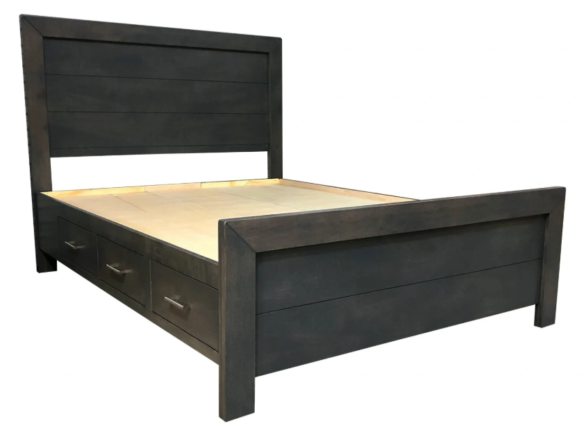 Customizable Miter 6-Drawer Storage Bed