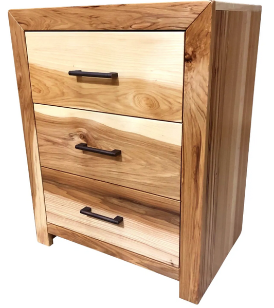 Customizable Miter 3-Drawer Nightstand