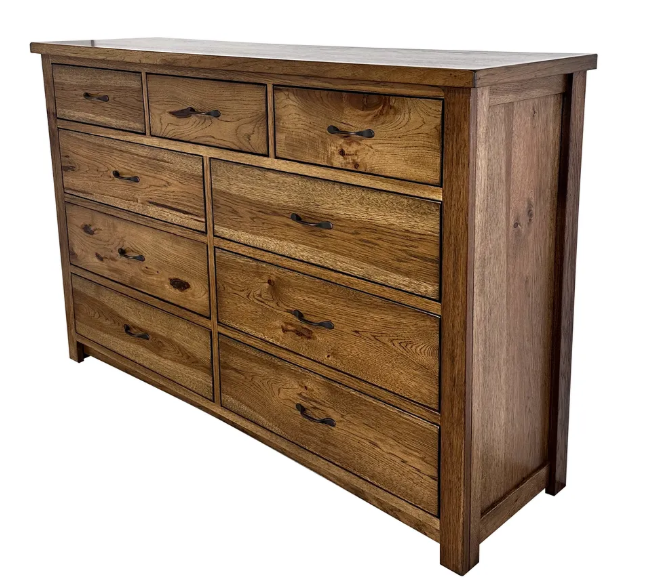 Customizable Modern Mission 9-Drawer Dresser