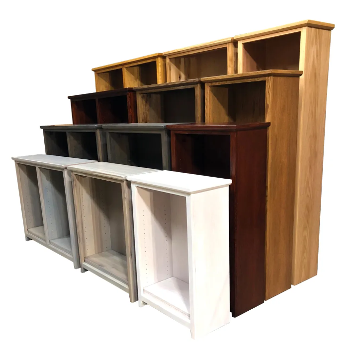 Customizable 24"W Shaker Bookcases