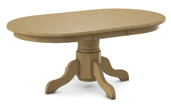 Parawood 54-72" x 42" Round Extension Top w/Pedestal Build-a-Table
