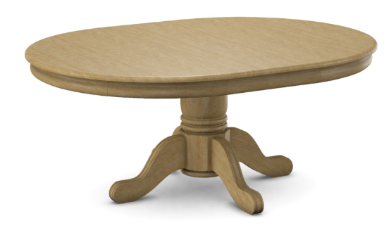 Parawood 54-72" x 54" Round Extension Top w/Pedestal Build-a-Table