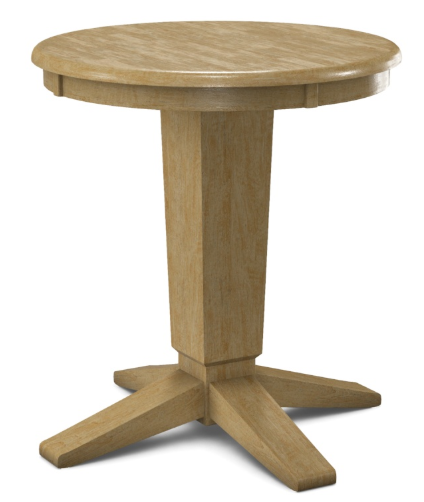 Parawood 22" x 22" Round Top w/Pedestal Build-a-Table