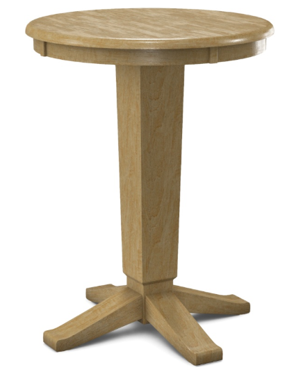 Parawood 22" x 22" Round Top w/Pedestal Build-a-Table
