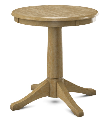 Parawood 22" x 22" Round Top w/Pedestal Build-a-Table