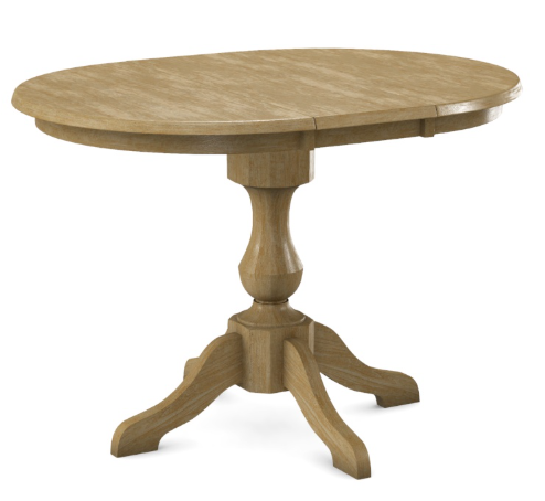 Parawood 36-48" x 36" Round Extension Table w/Pedestal Build-a-Table