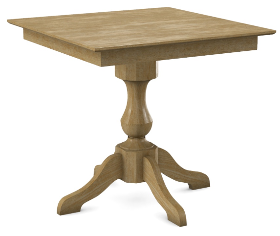 Parawood 36 x 36" Square Table w/Pedestal Build-a-Table