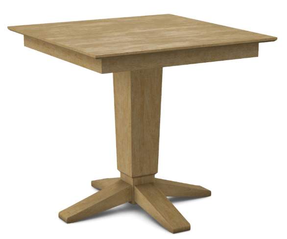 Parawood 36 x 36" Square Table w/Pedestal Build-a-Table