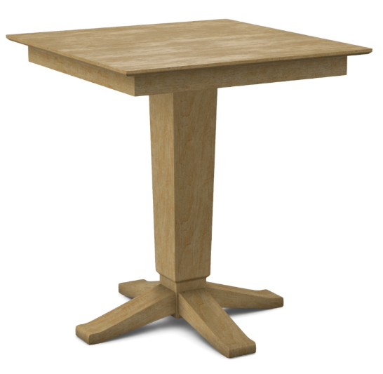 Parawood 36 x 36" Square Table w/Pedestal Build-a-Table
