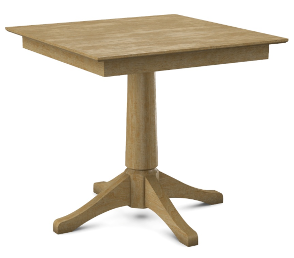 Parawood 36 x 36" Square Table w/Pedestal Build-a-Table