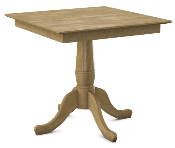 Parawood 36 x 36" Square Table w/Pedestal Build-a-Table