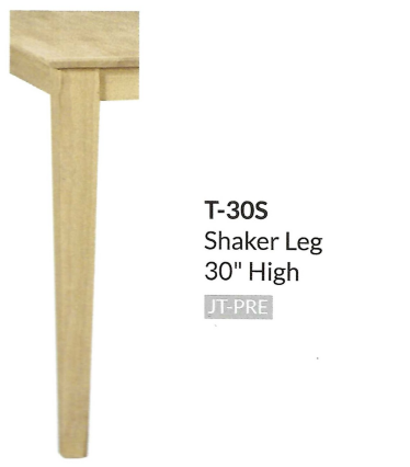 Parawood 30"x30" Square Table w/Legs Build-A-Table