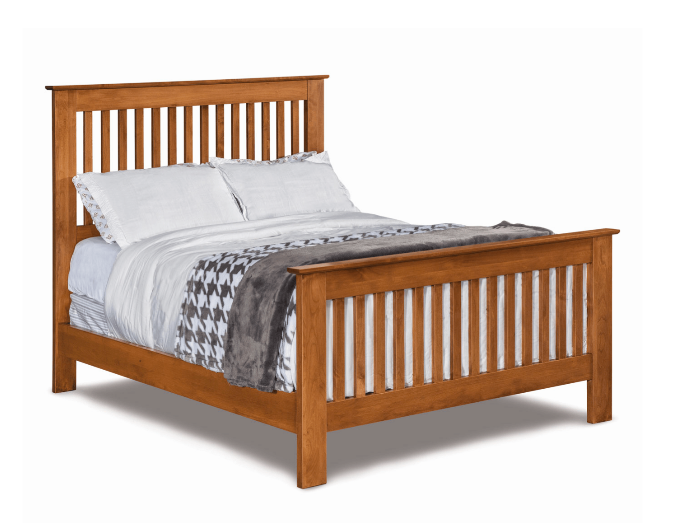 Alder Shaker Slat Bed