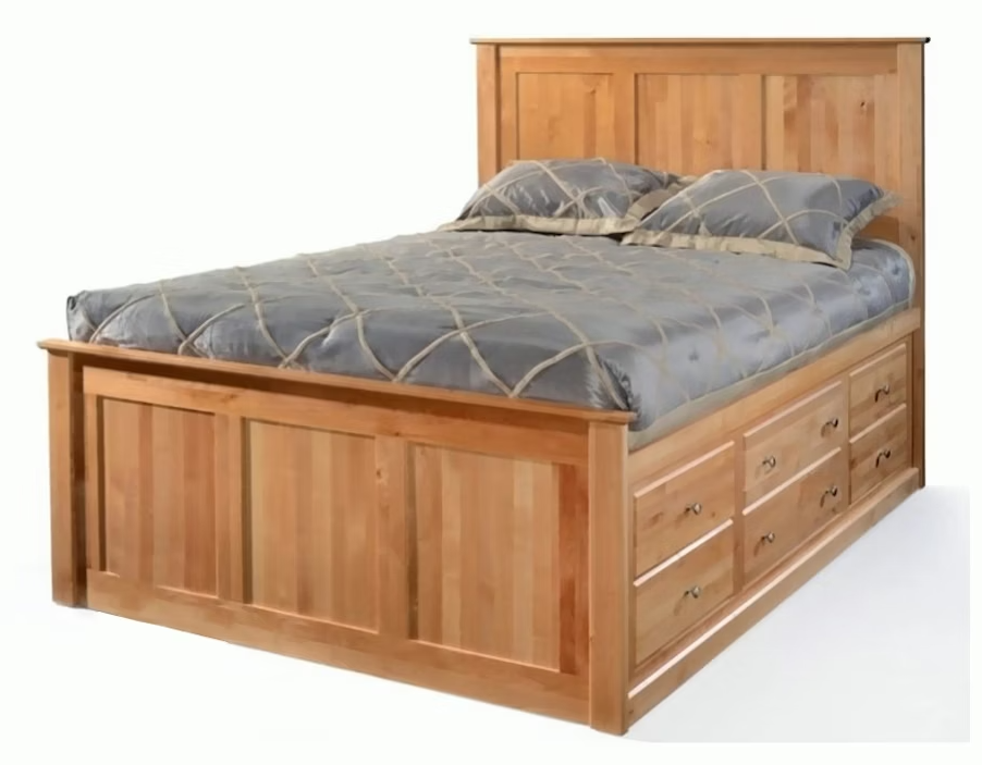 9 Drawer Tall Shaker Chest Bed