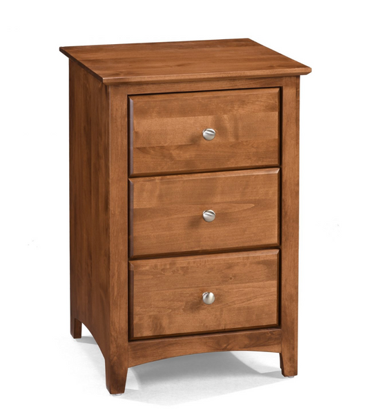 Shaker 3 Drawer Nightstand