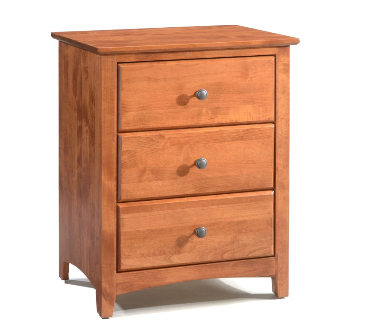 Shaker 3 Drawer Wide Nightstand
