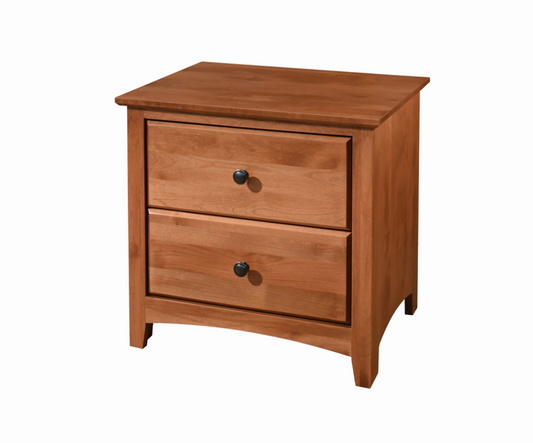 Shaker 2 Drawer Wide Nightstand
