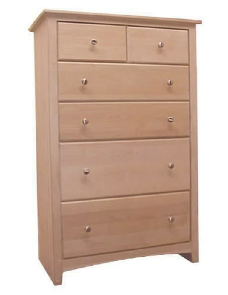 Alder Shaker Wide 6 Drawer Chest