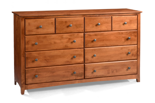Alder Shaker 10 Drawer Dresser