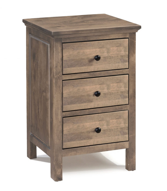 Heritage 3 Drawer Nightstand