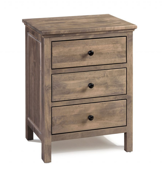 Heritage 3 Drawer Wide Nightstand