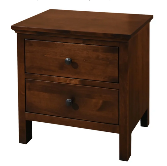 Heritage 2 Drawer Wide Nightstand