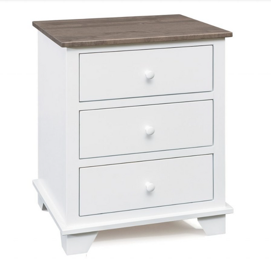 "Portland" 3 Drawer Wide Nightstand