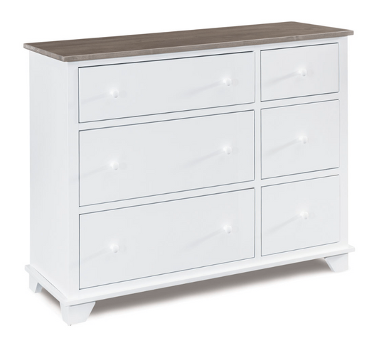 "Portland" 6 Drawer Combo Dresser
