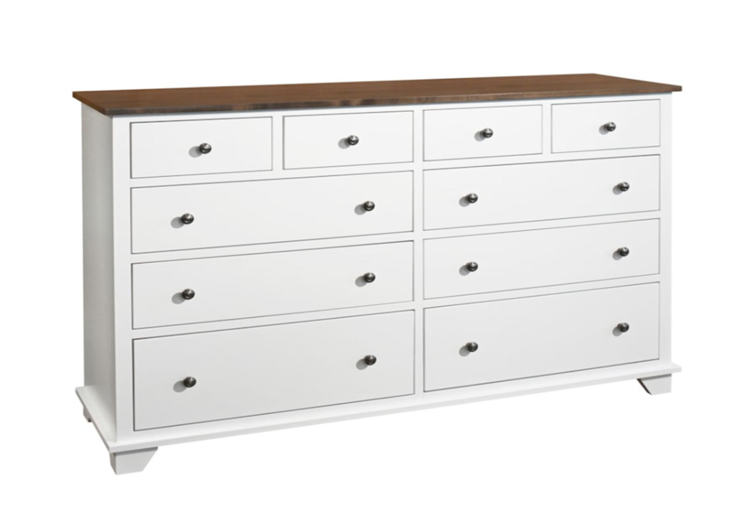 "Portland" 10 Drawer Dresser
