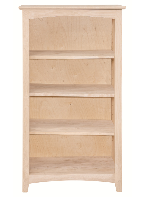 Alder Shaker 24″W x 48″H Bookcase