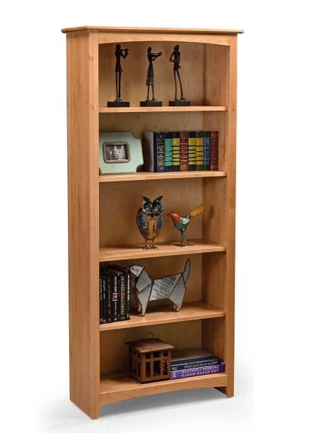 Alder Shaker 30″W x 72″H Bookcase