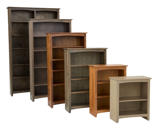 Alder Shaker 30″W x 48″H Bookcase