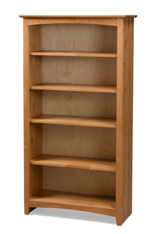Alder Shaker 36″W x 60″H Bookcase