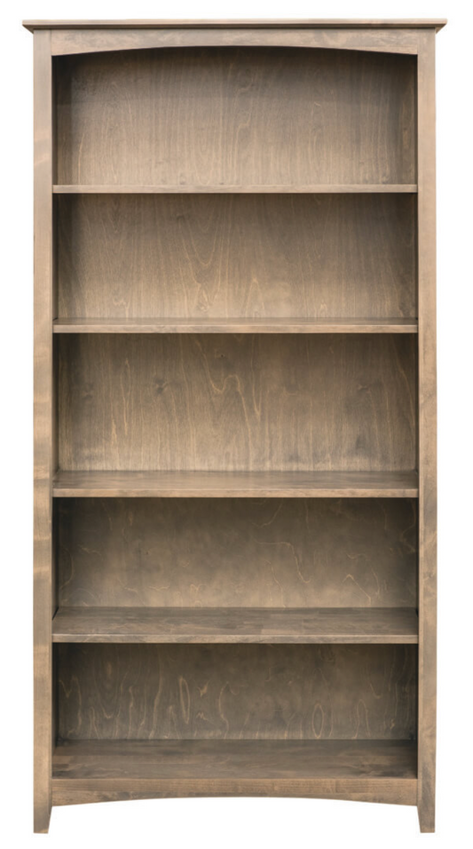 Alder Shaker 36″W x 72″H Bookcase