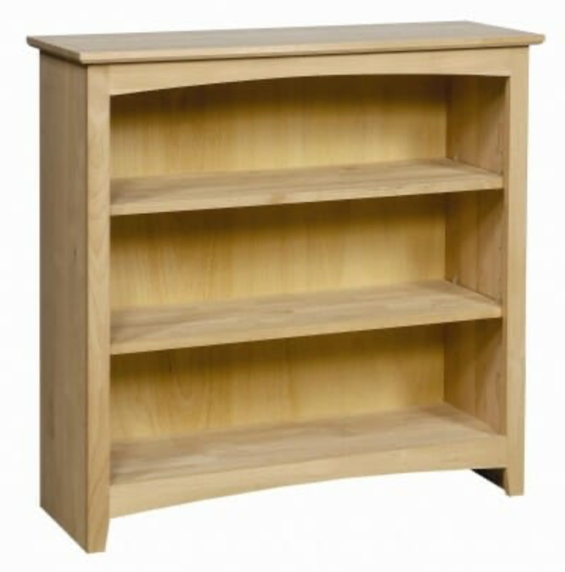 Alder Shaker 36″W x 36″H Bookcase
