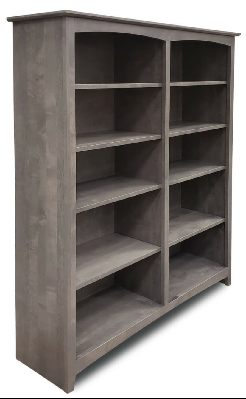 Alder Shaker 48″W x 60″H Bookcase