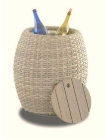 Biscayne Outdoor Side Table / Ice Bucket