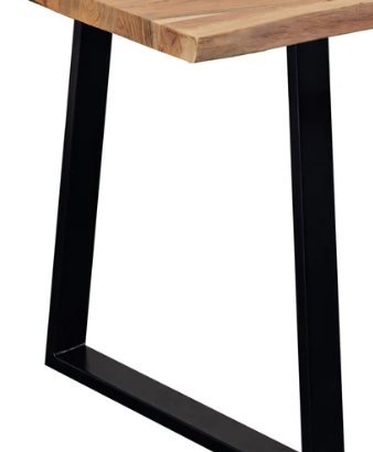 Manzanita Live Edge Dining Table - 'Midnight'