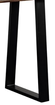 Manzanita Live Edge Console Table - "Midnight"