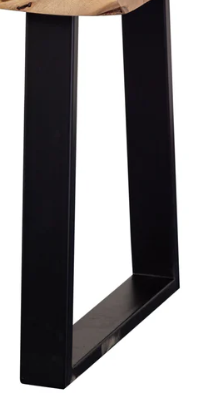 Manzanita Live Edge End Table - "Midnight"