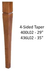 Maple Traditional 36"x48" Solid Top Build-A-Table